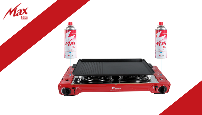 Bếp nướng 2 đầu đốt tiện lợi  Maxsun MSD - 5800S