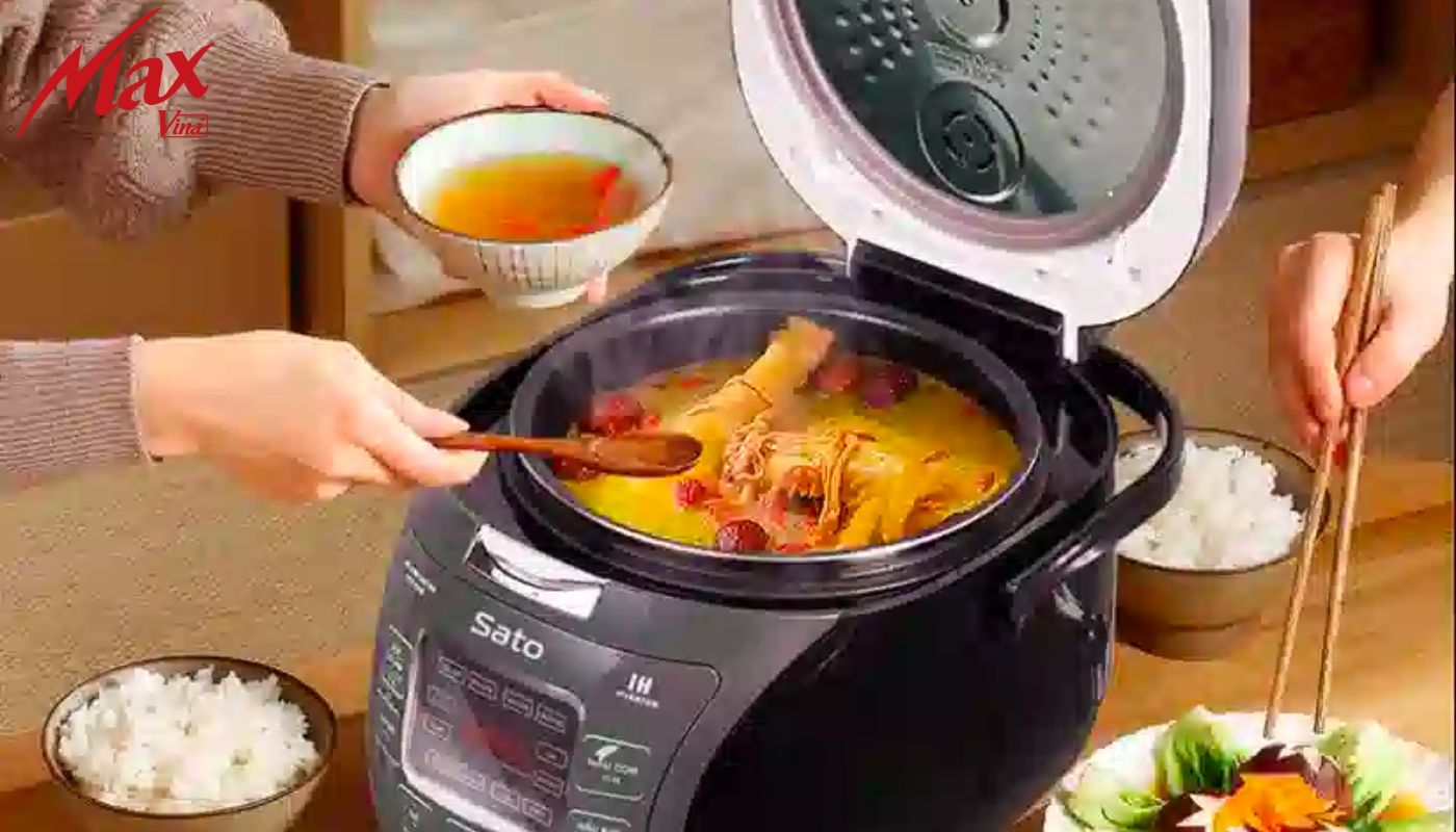 cách nấu lẩu bằng nồi cơm điện