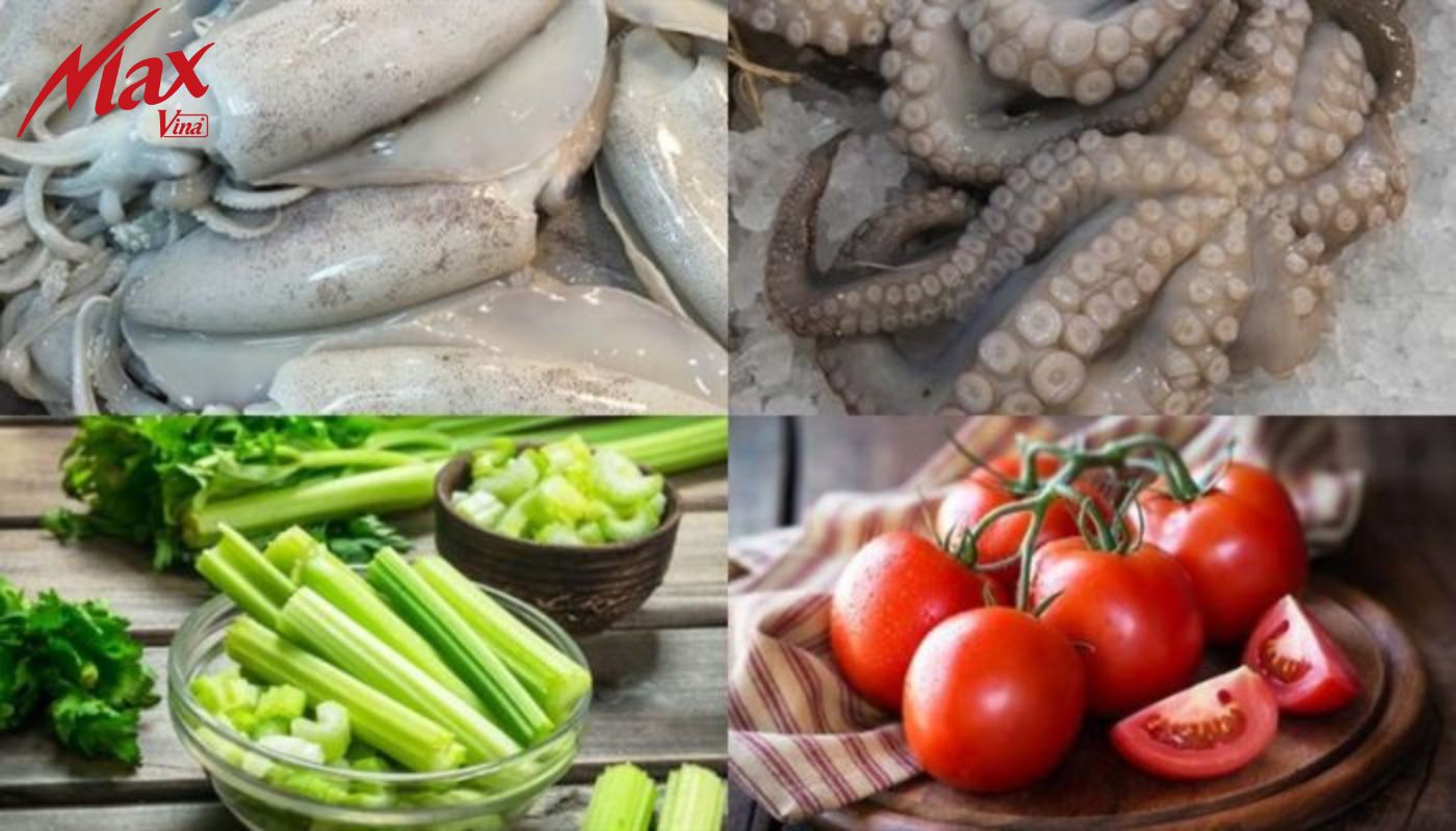 chuẩn bị nguyên liệu nấu lẩu