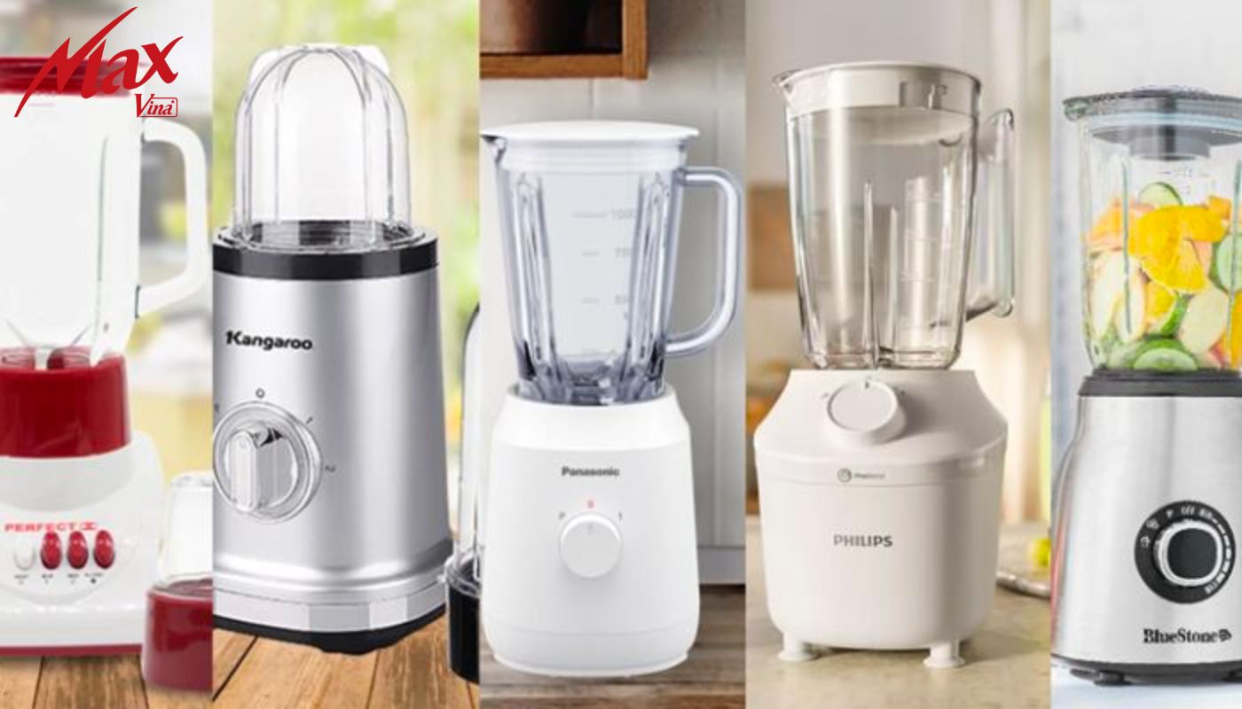 dùng máy xay sinh tố trong nhà bếp
