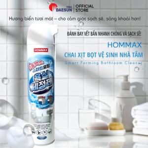 Bình Xịt Bọt Vệ Sinh Nhà Tắm Hommax - Dung Tích 500ml | Hương Nước Biển | Nhập Khẩu Hàn Quốc