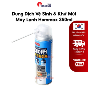 Dung Dịch Vệ Sinh & Khử Mùi Máy Lạnh Hommax 350ml | Nhập Khẩu Hàn Quốc