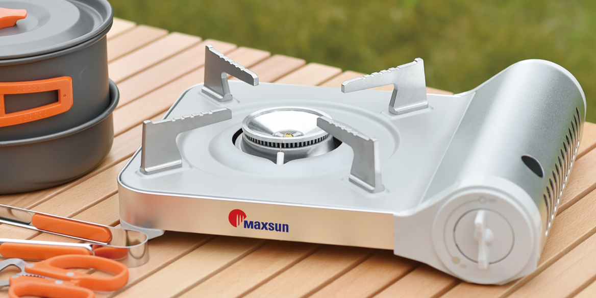 Mở hộp và giới thiệu mẫu bếp gas du lịch model MS-N7S thương hiệu Maxsun Hàn Quốc